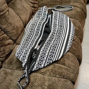 Black and White Patterned Bag